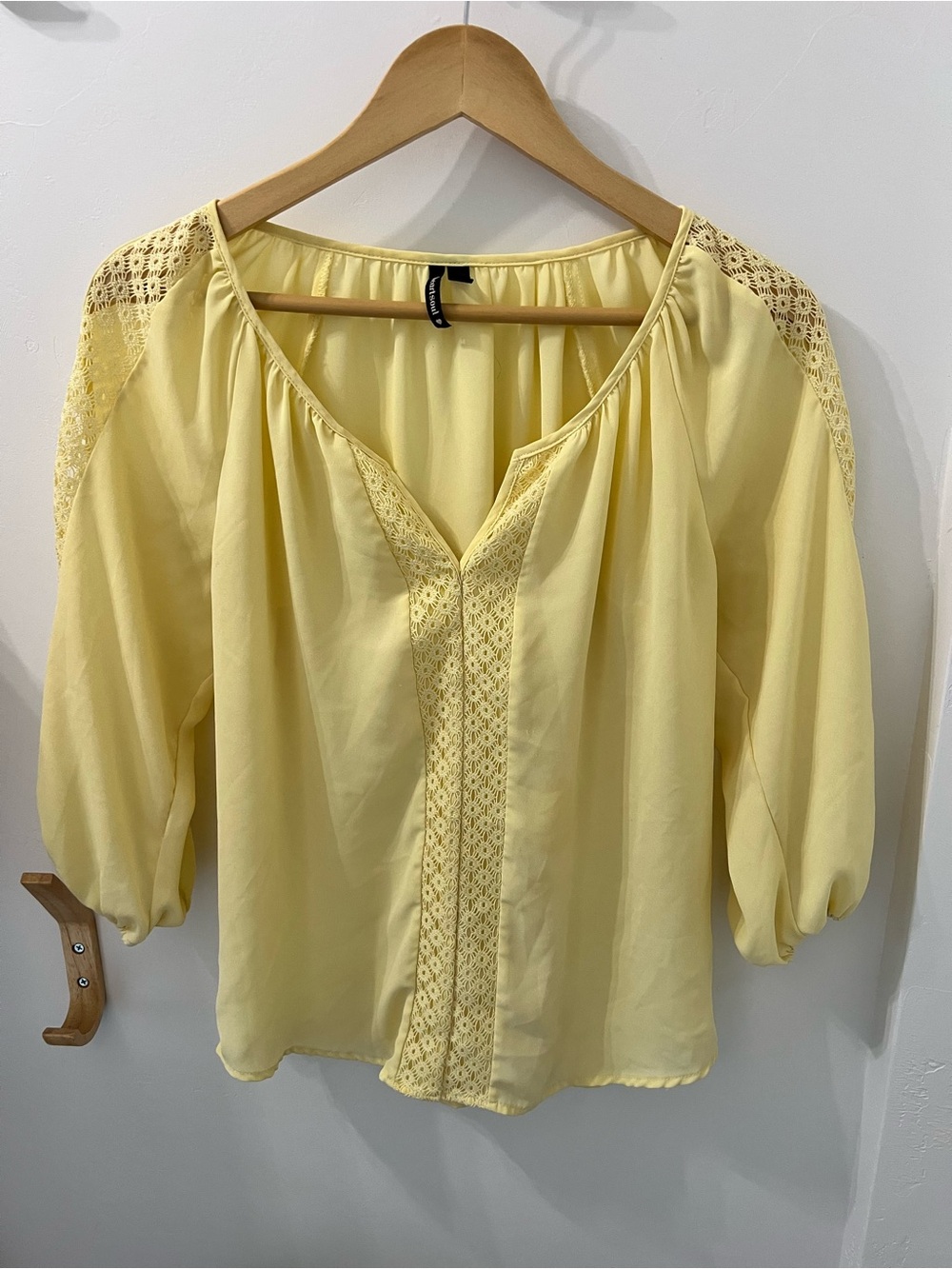 Heartsoul Yellow Sheer Blouse
